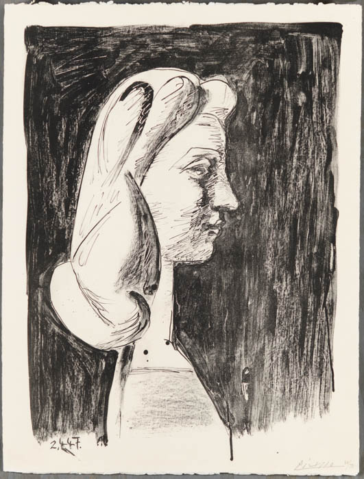 531x700 Grand Profil (Large Profile) By Pablo Picasso - Picasso Sketch Prints