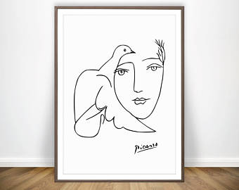 340x270 Picasso Poster Etsy - Picasso Sketch Prints