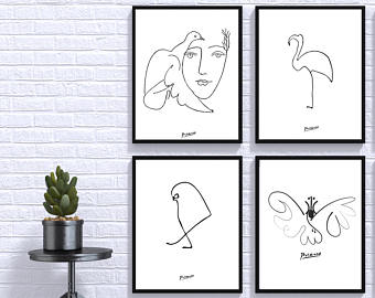 340x270 Picasso Print Etsy - Picasso Sketch Prints