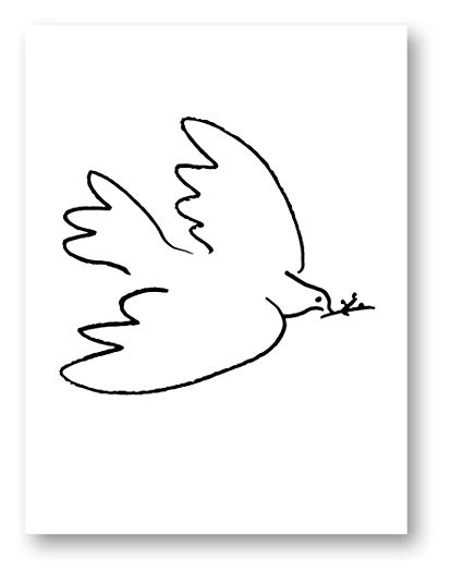 425x536 Dove Of Peace - Picasso Sketch Prints