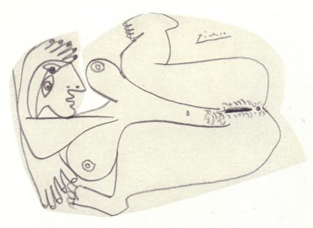 450x327 Late Picasso Drawings Part 8 Pablo Picasso - Picasso Sketches