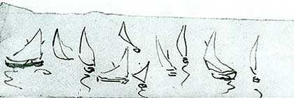 420x140 Sketches Of Boats 14 By Picasso - Picasso Sketches