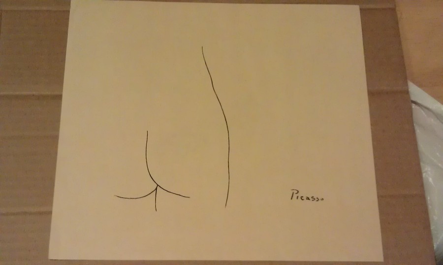 900x538 Hello, We Have What We Believe To Be An Original Pen And Ink - Picasso Sketches Original