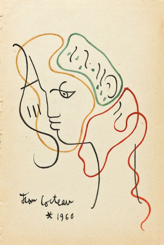 525x781 Jean Cocteau - Picasso Sketches Original