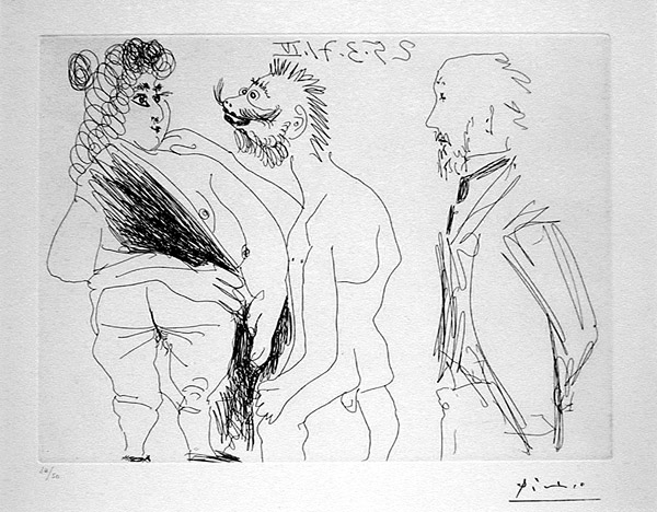 600x468 Picasso The Artist And His Models - Picasso Sketches Value