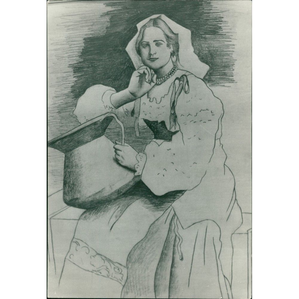 1000x1000 Works Of Pablo Picasso Woman With A Jug - Picasso Woman Sketch