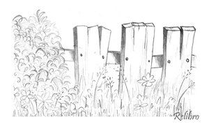 300x178 Sketch Picket Fence Sketching For Fun! Sketches - Picket Fence Sketch