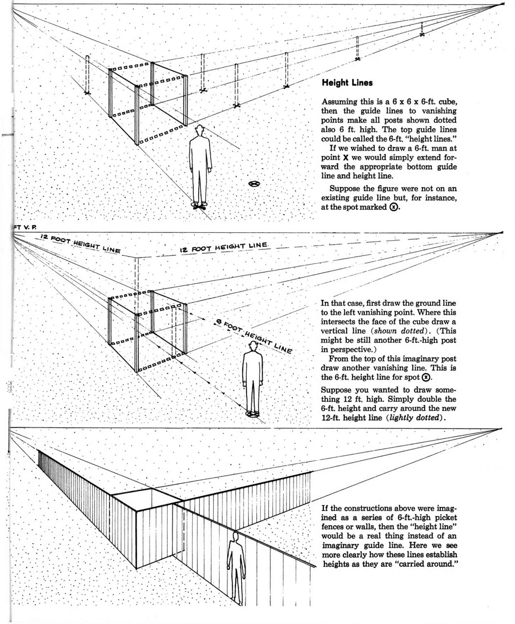 1667x2021 Drawing Buildings - Picket Fence Sketch