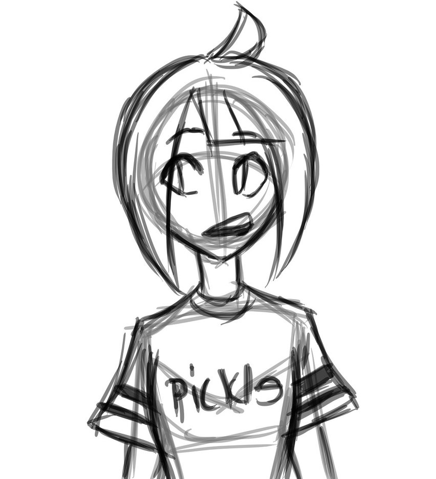 852x937 Pickle Sketch By Truelovestory - Pickle Sketch