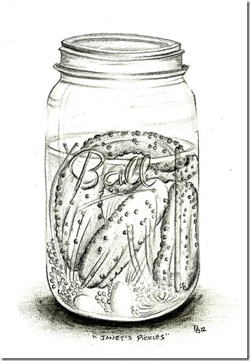 366x527 Pickles And Things The Creative Word Of God - Pickle Sketch