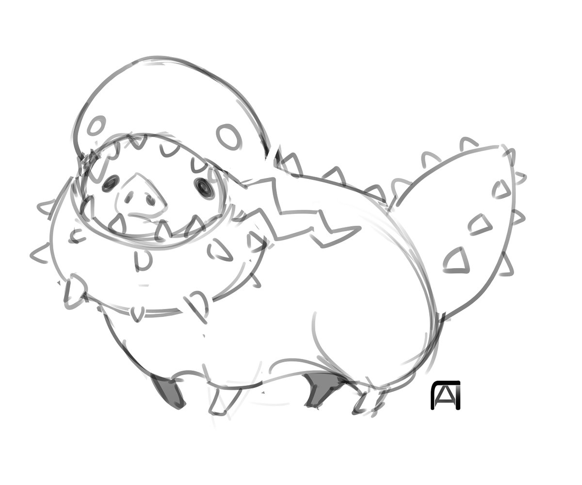1200x1000 On Twitter A Super Scary Pickle Poogie Done As - Pickle Sketch