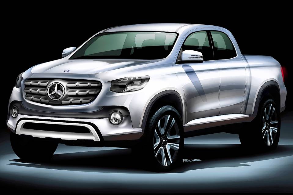 959x639 Mercedes Benz To Launch Pickup Truck By 2020 Fortune - Pickup Truck Sketch