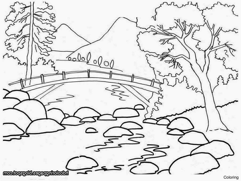 1024x768 Pictures Blank Scenery For Drawing, - Picnic Scene Sketch