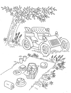 236x307 2496 Best Coloringmisc. Images In 2018 Coloring - Picnic Scene Sketch