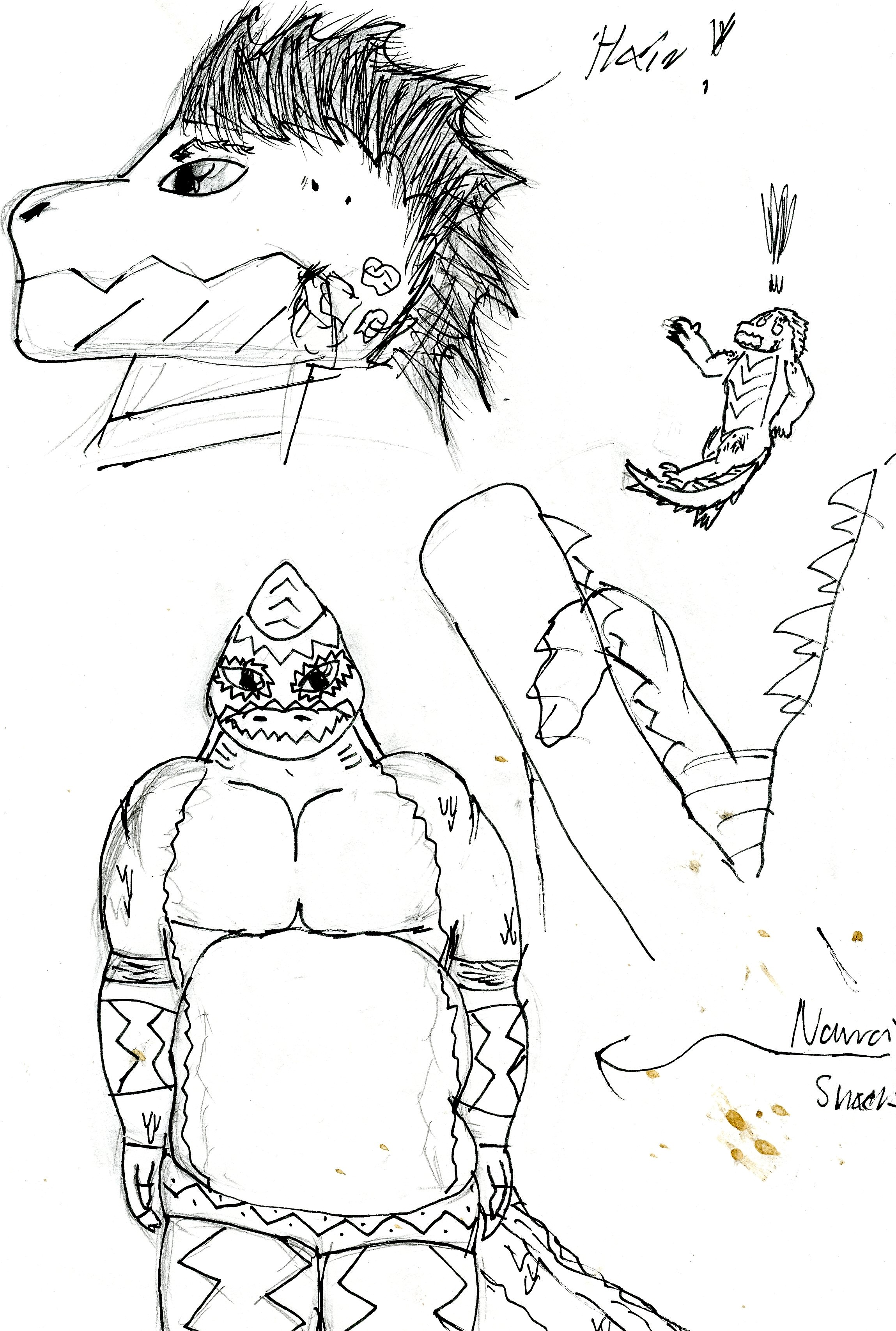 2298x3413 Picnic Sketch 1 Weasyl - Picnic Sketch