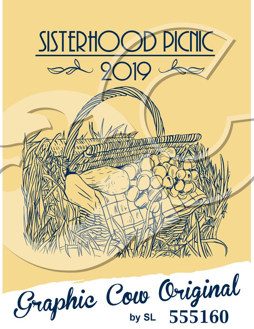 834x1081 Sisterhood Picnic Basket Food Sketch - Picnic Sketch