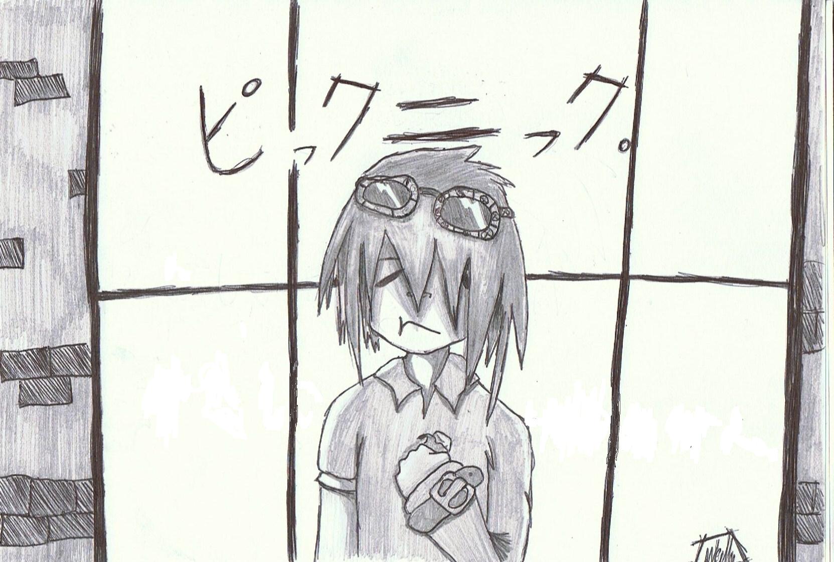 1663x1120 Sketch Anime Train - Picnic Sketch