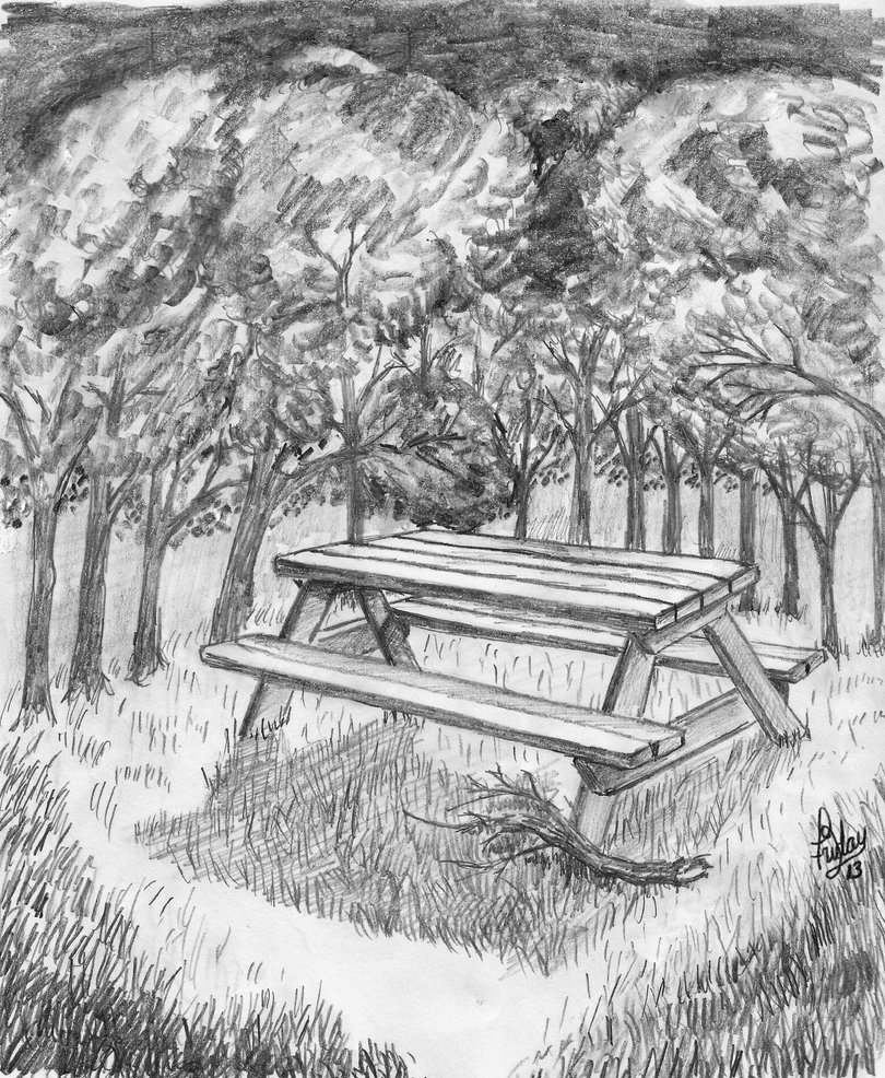810x986 Daily Sketch - Picnic Sketch