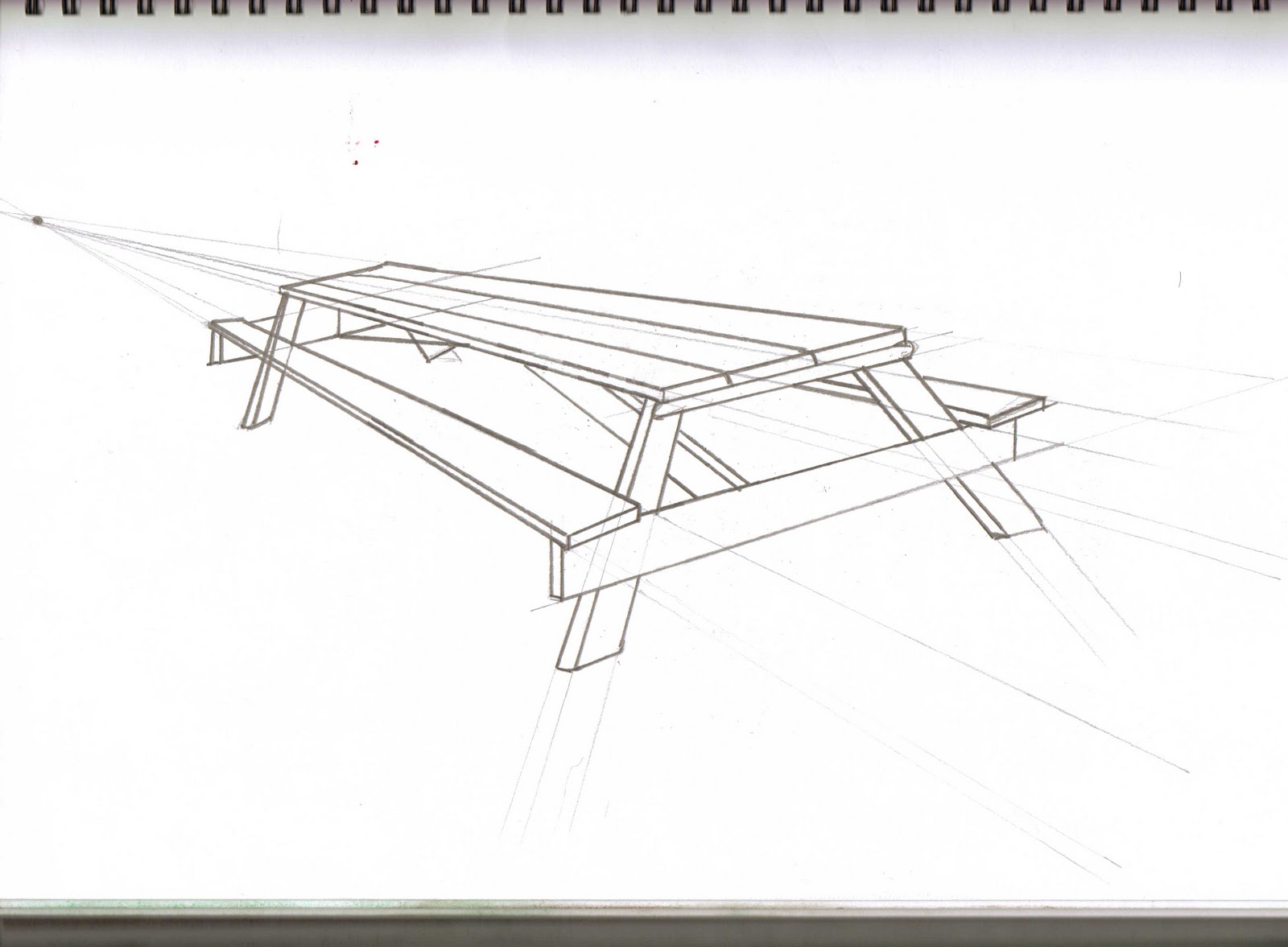 Picnic Table Sketch at Explore collection of