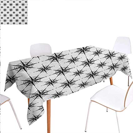 425x425 Warm Family Compass Dinner Picnic Table Clothblack And - Picnic Table Sketch