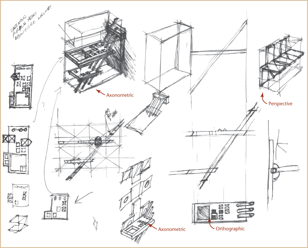 1064x857 3.6 Pictorial Sketching Visualization And Sketching Peachpit - Pictorial Sketch