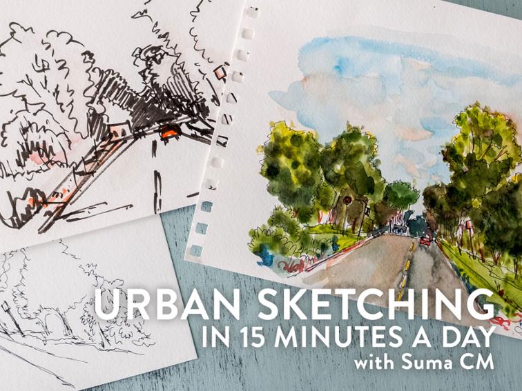 756x567 Urban Sketching In 15 Minutes A Day Craftsy - Picture For Sketching