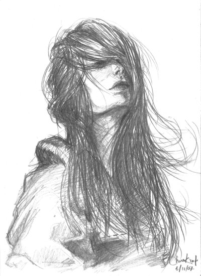 400x550 Portrait Sketching 10 By Junj - Picture For Sketching