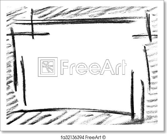 560x470 Free Art Print Of Pencil Sketch Of Empty Frame. Pencil Sketch Of - Picture Frame Sketch