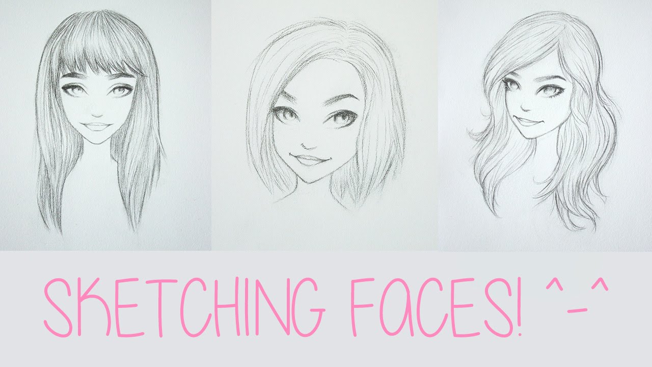 1280x720 How I Sketch Faces! (Speed Drawing) - Pictures Of Sketch Of Faces
