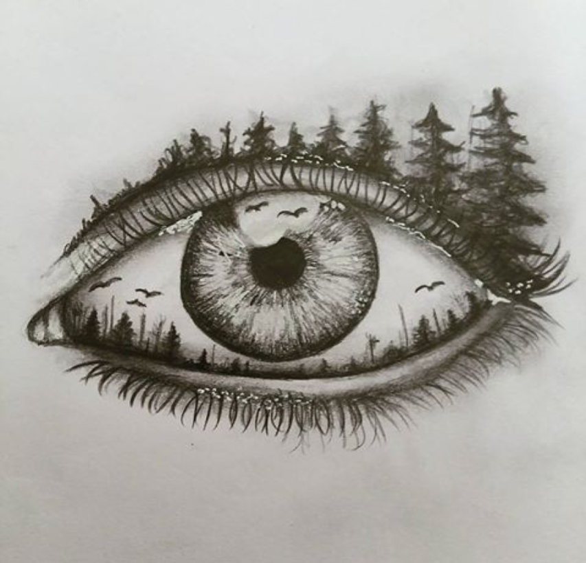 853x820 Another Beautiful Drawing Of An Eye. - Pictures Of Sketched Eyes
