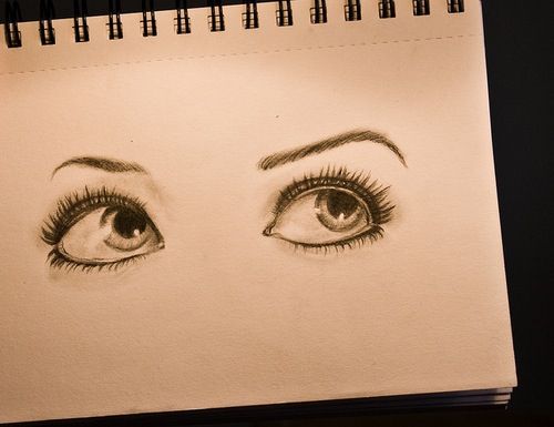 500x385 Beautifully Sketched Eyes Art Journal Eye, Draw - Pictures Of Sketched Eyes