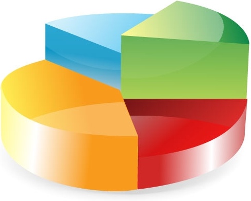 489x391 Pie Chart Sketch 3d Colorful Design Free Vector In Encapsulated - Pie Chart Sketch
