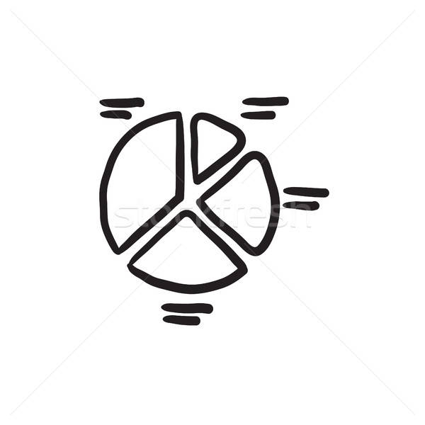 600x600 Pie Chart Sketch Icon. Vector Illustration Andrei Krauchuk - Pie Sketch