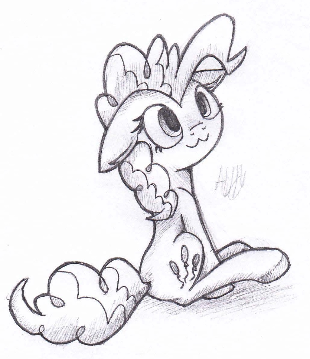 1025x1186 Pinkie Pie - Pie Sketch