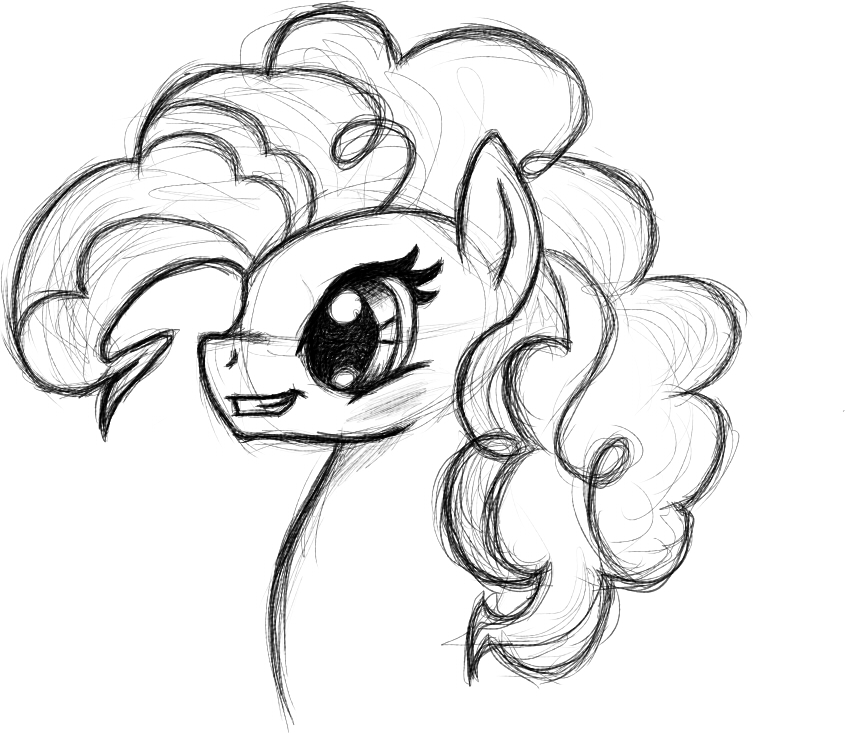 845x733 Pinkie Pie Sketch Vol.1 By Misskotka - Pie Sketch