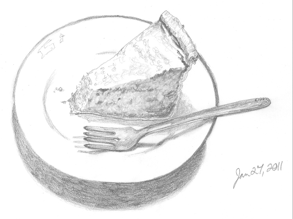 1025x766 Sketch A Day 2011 Jan. 27, 2011 - Pie Sketch