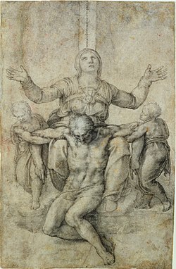 250x382 For Vittoria Colonna - Pieta Sketch