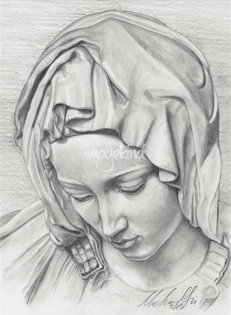 477x650 La Pieta By Michael Jarvis - Pieta Sketch