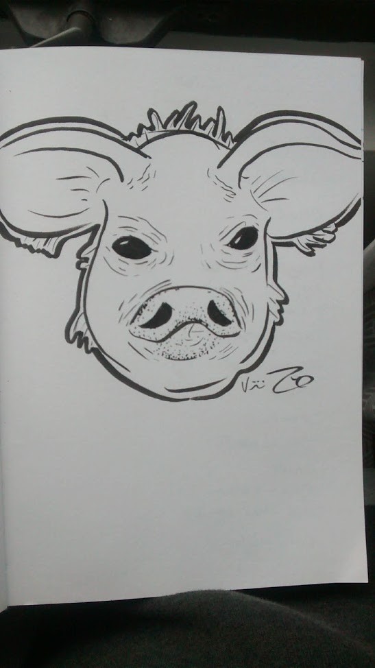 547x974 Victoria Zeilenga - Pig Head Sketch