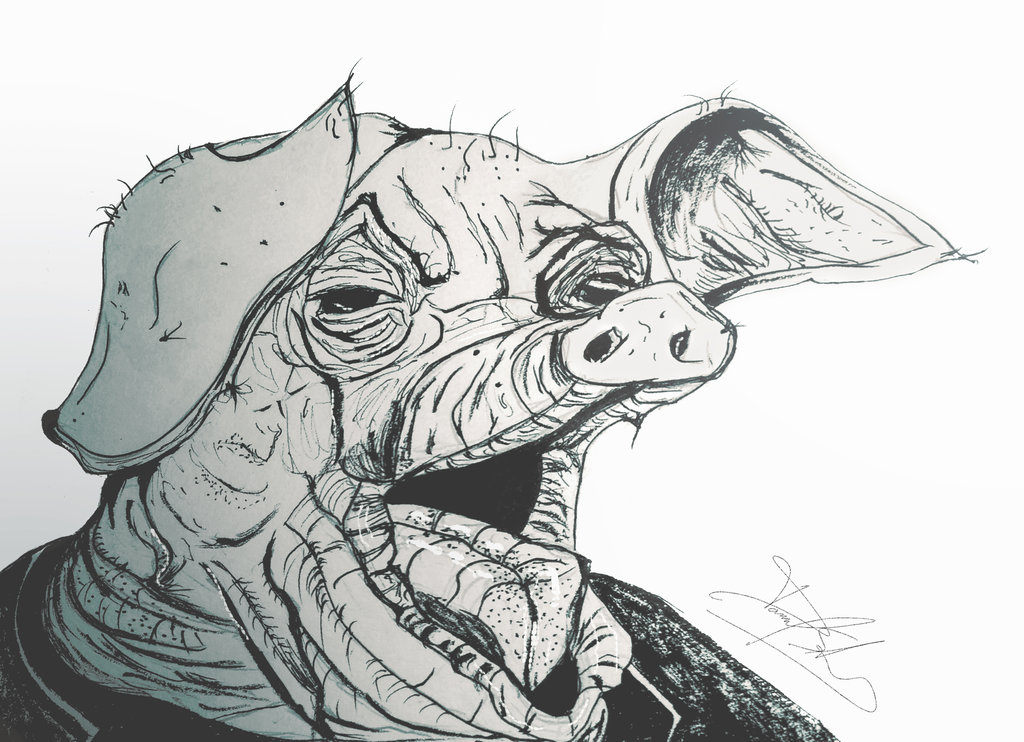 1024x742 Pig Sketch By Daniel Abreu - Pig Sketch