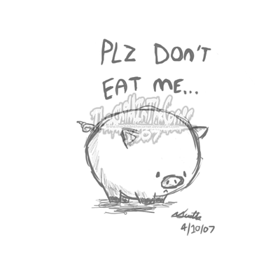400x400 Random Pig Sketch By Thechildinthecorner - Pig Sketch Images
