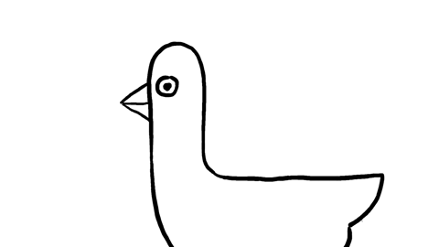 480x270 Animation Sketch Pigeon Gif On Gifer - Pigeon Sketch