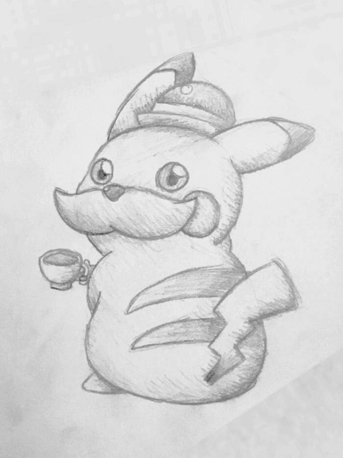 699x934 - Pikachu Sketch