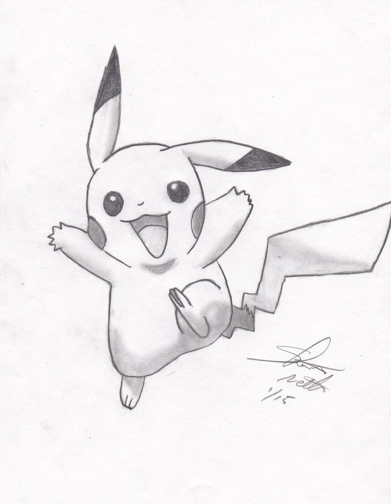 Pikachu Sketch Drawing at PaintingValley.com | Explore collection of ...