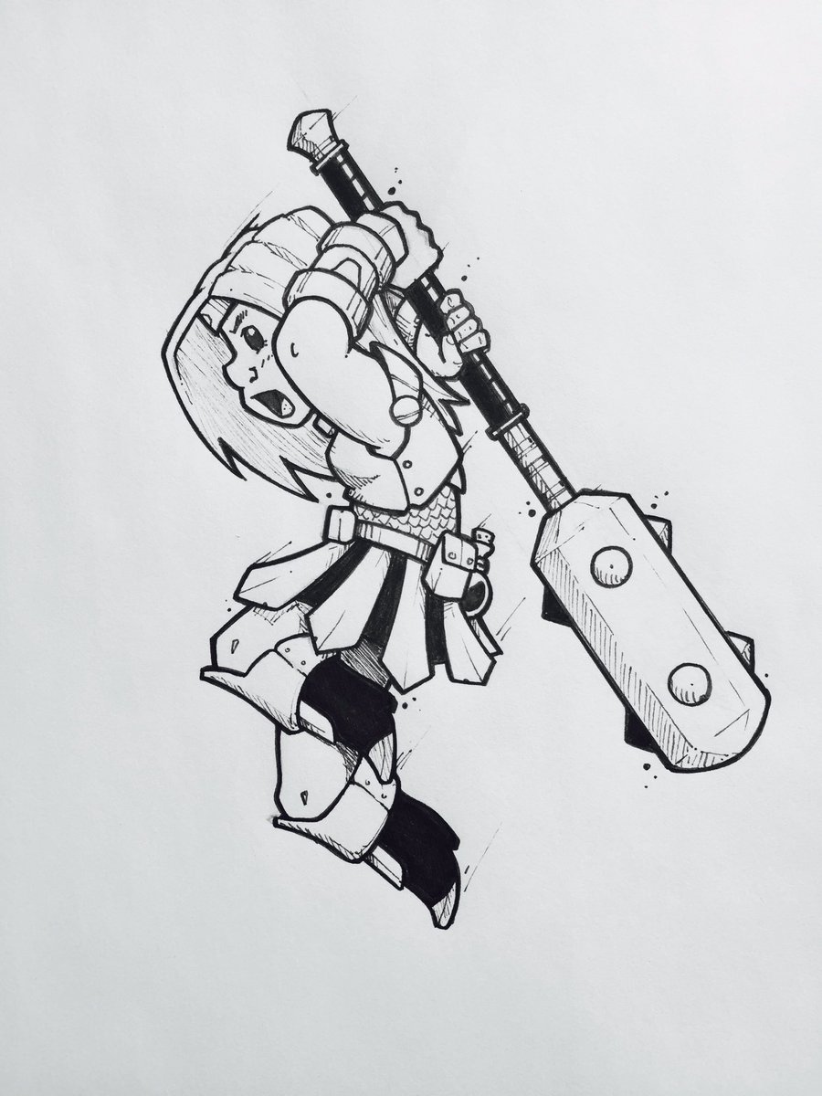 900x1200 Steve Armstrong On Twitter Pike! - Pike Sketch