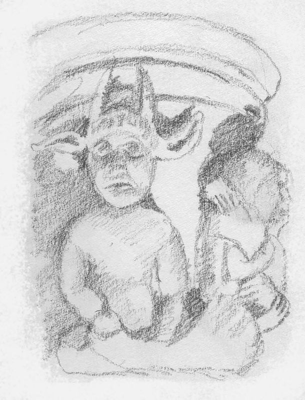 610x799 Sketch Pad Rosslyn Chapel And The Apprentice Pillar - Pillar Sketch