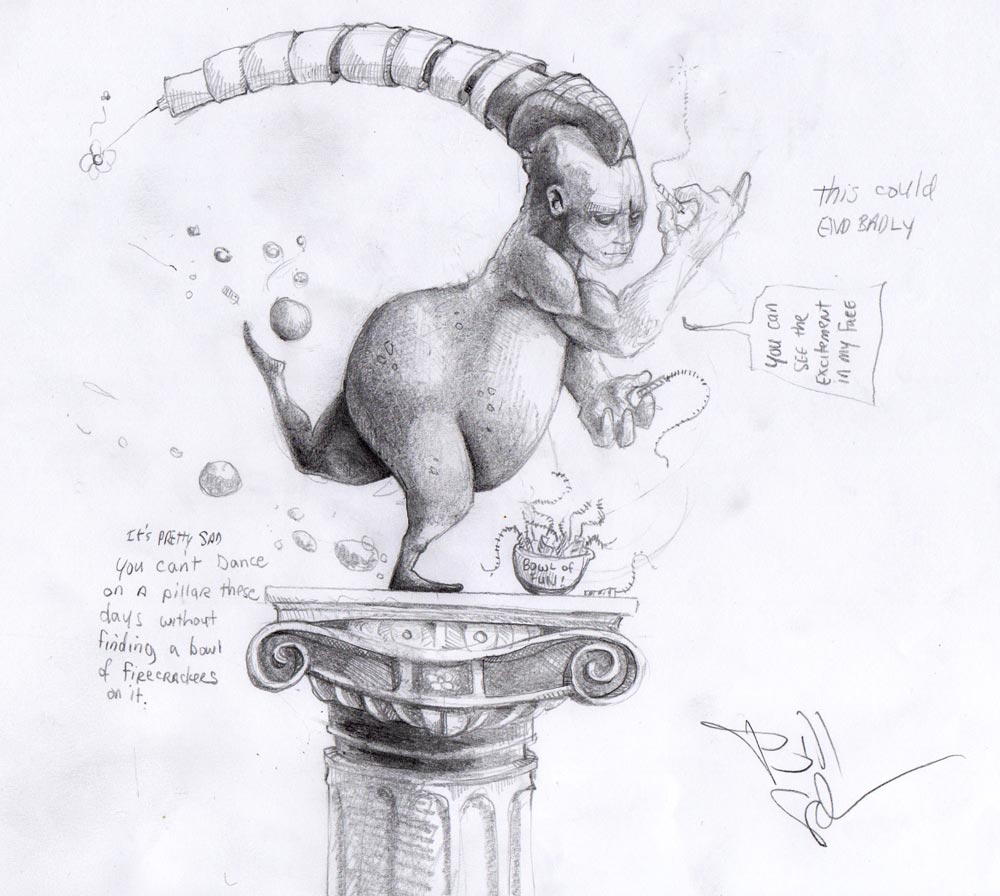 1000x896 Sketch Of The Day - Pillar Sketch