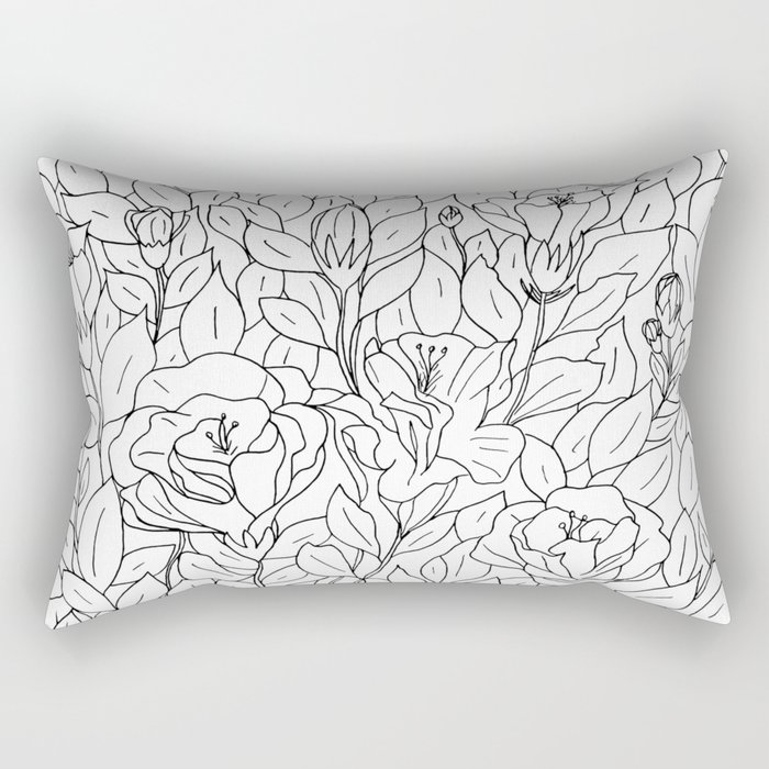700x700 Floral Sketch - Pillows Sketch