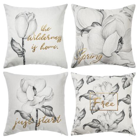 471x471 Sketch Flower Throw Pillows For American Country Style Home Decor - Pillows Sketch