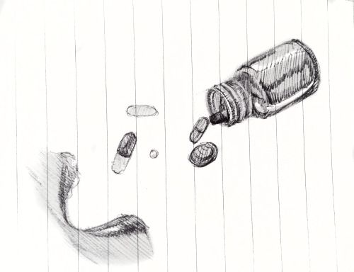 500x384 Daily Sketch - Pills Sketch